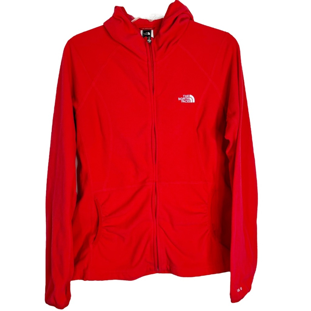 The North Face 100 Masonic Hooded Polartec Full Zip Jacket in Coral Women’s Sz L
